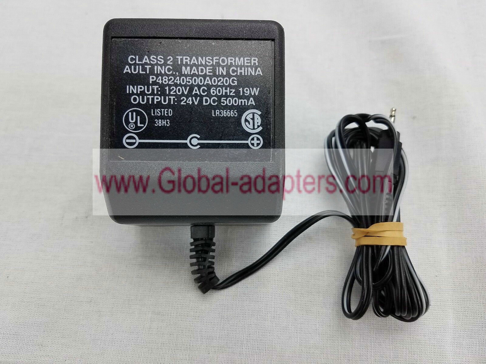 New Ault Inc P48240500A020G Class 2 Transformer 24VDC 500mA wall plug adapter